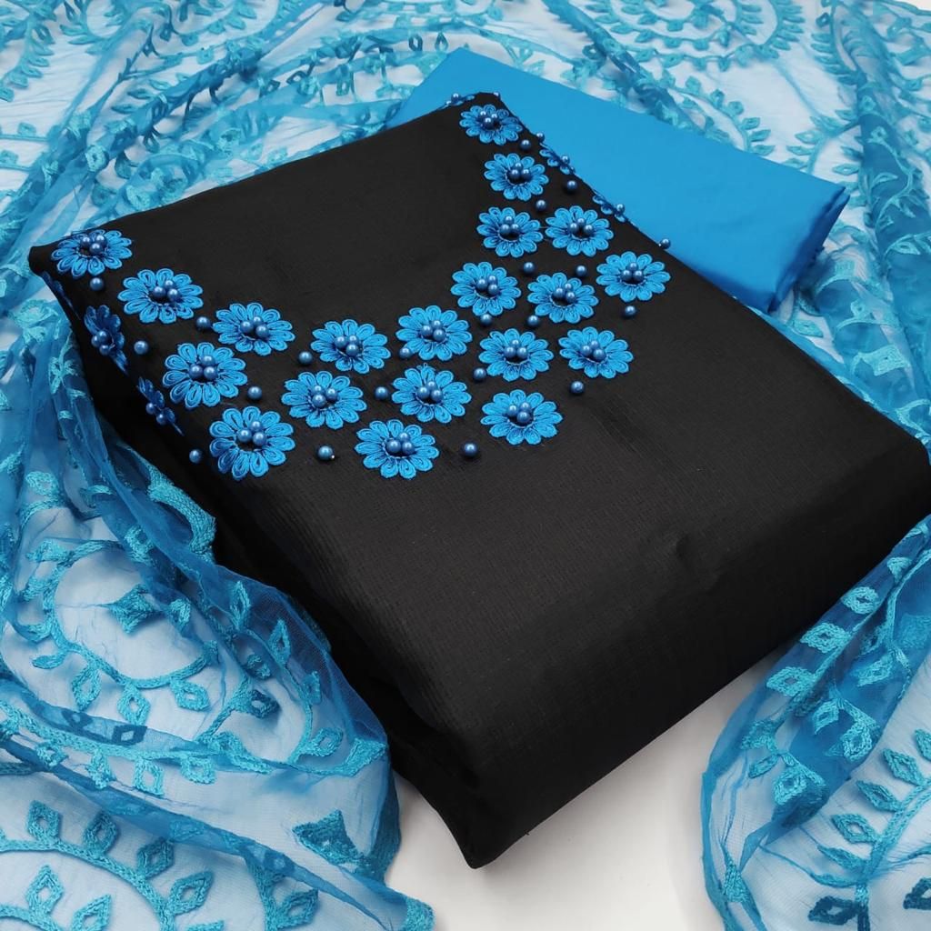  Ramsha Sensational Salwar Suits & Dress Materials - Dm 1018 Black