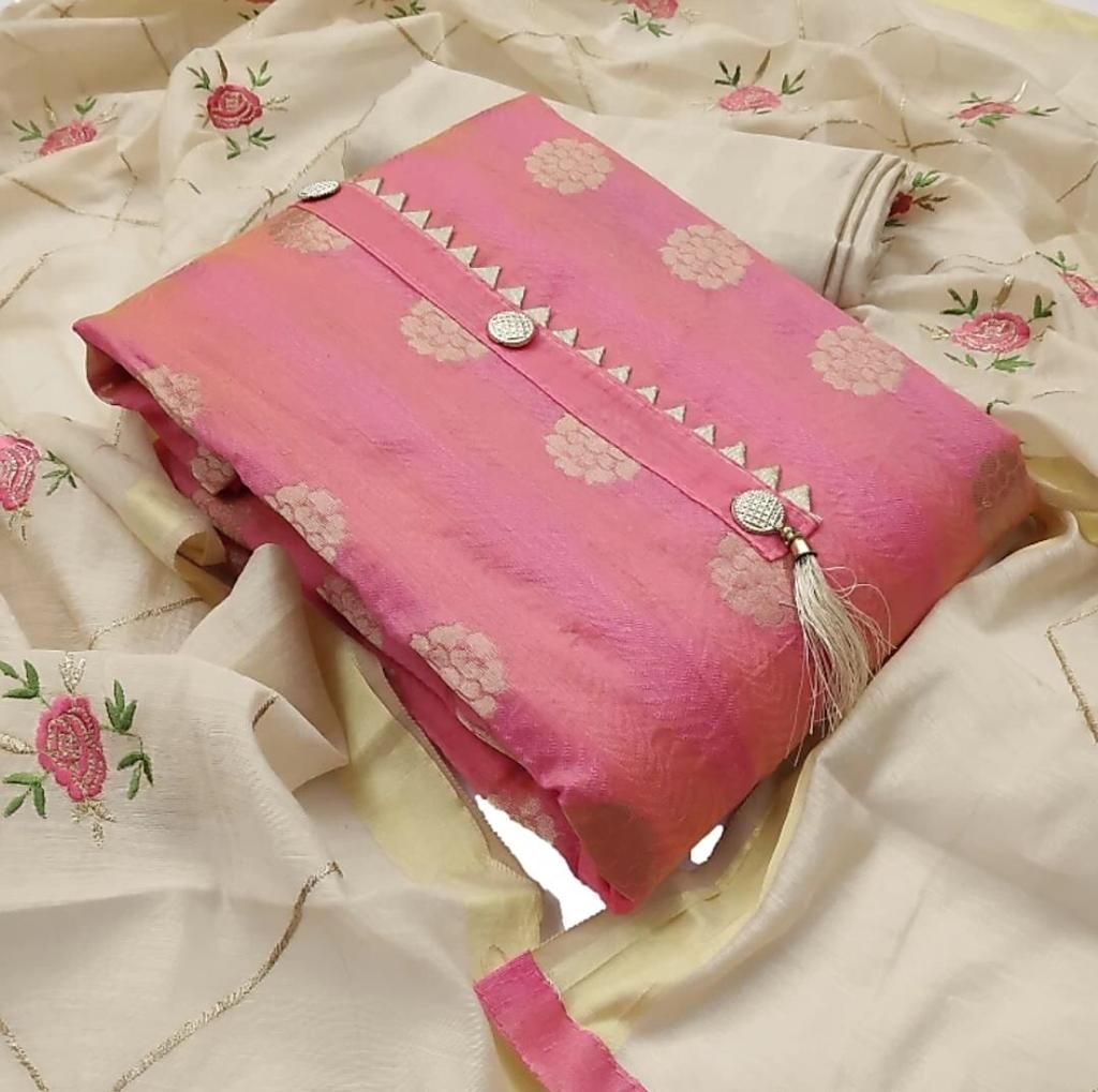 Ramsha Petite Salwar Suits & Dress Materials - Dm 1085 Pink