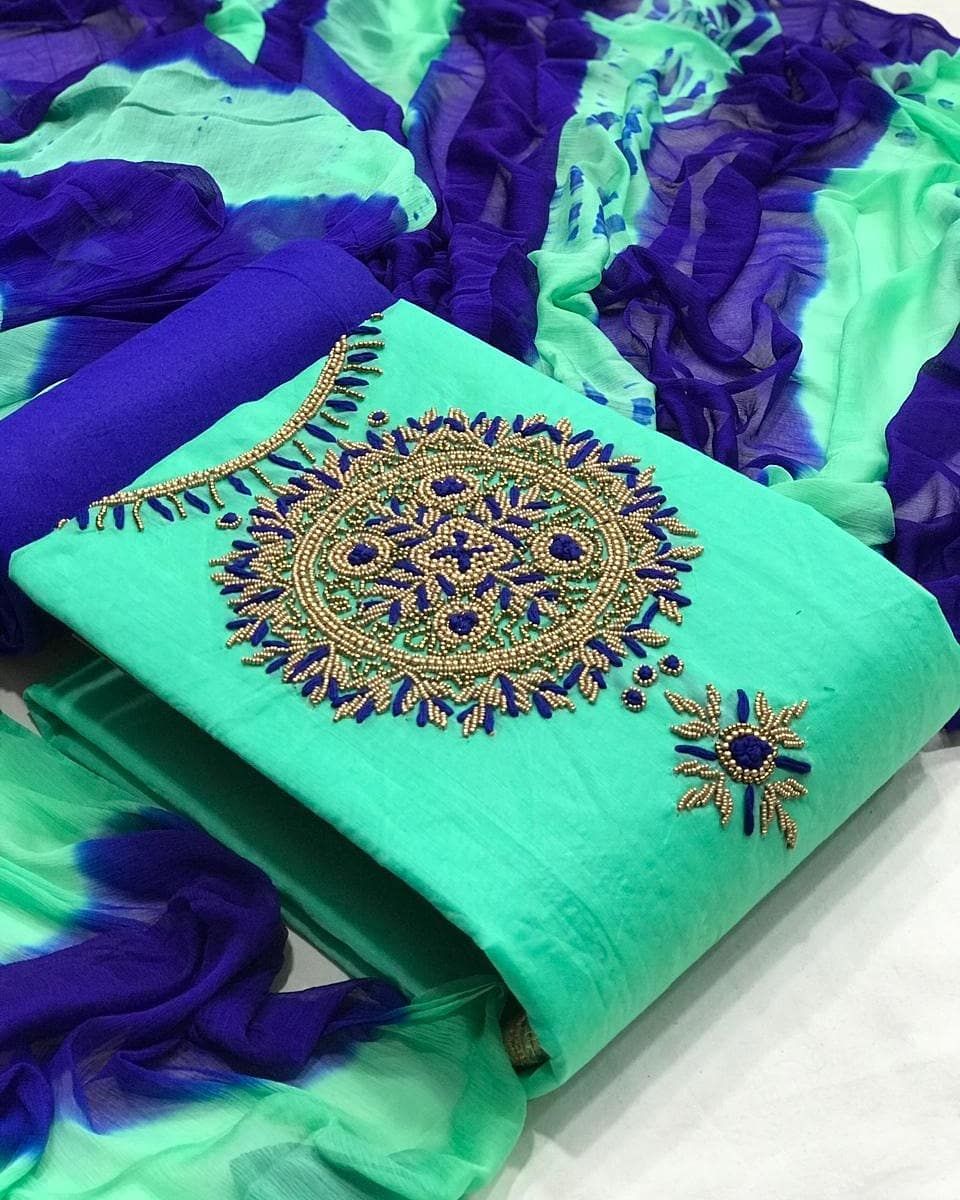 Ramsha Sensational Salwar Suits & Dress Materials - Dm 1003 Seagreen